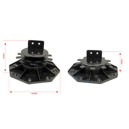 Verstelbare terrasdragers (balkdrager) 30-60mm