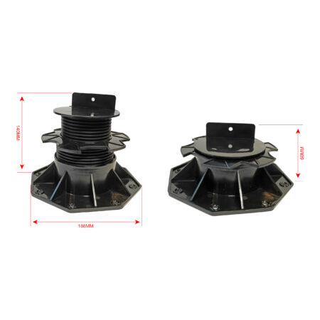 Verstelbare terrasdragers (balkdrager) 60-140mm