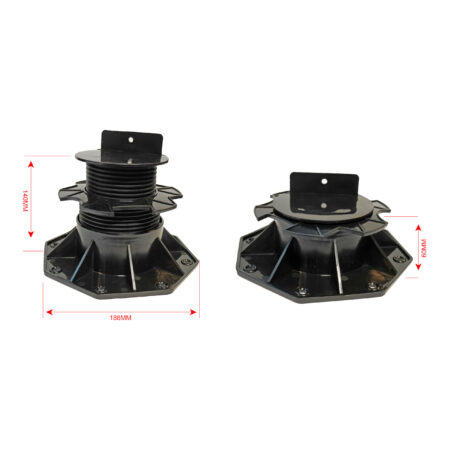 Verstelbare terrasdragers (balkdrager) 60-140mm