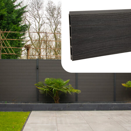 Losse Schutting Plank - Natural Grain – Eco Shield – Antraciet Grey