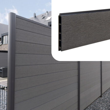 Losse schutting plank Elegance - Antraciet Grey