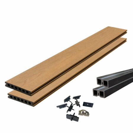 EcoShield - 6 Tunnels - Teak - 1m² Totaalpakket